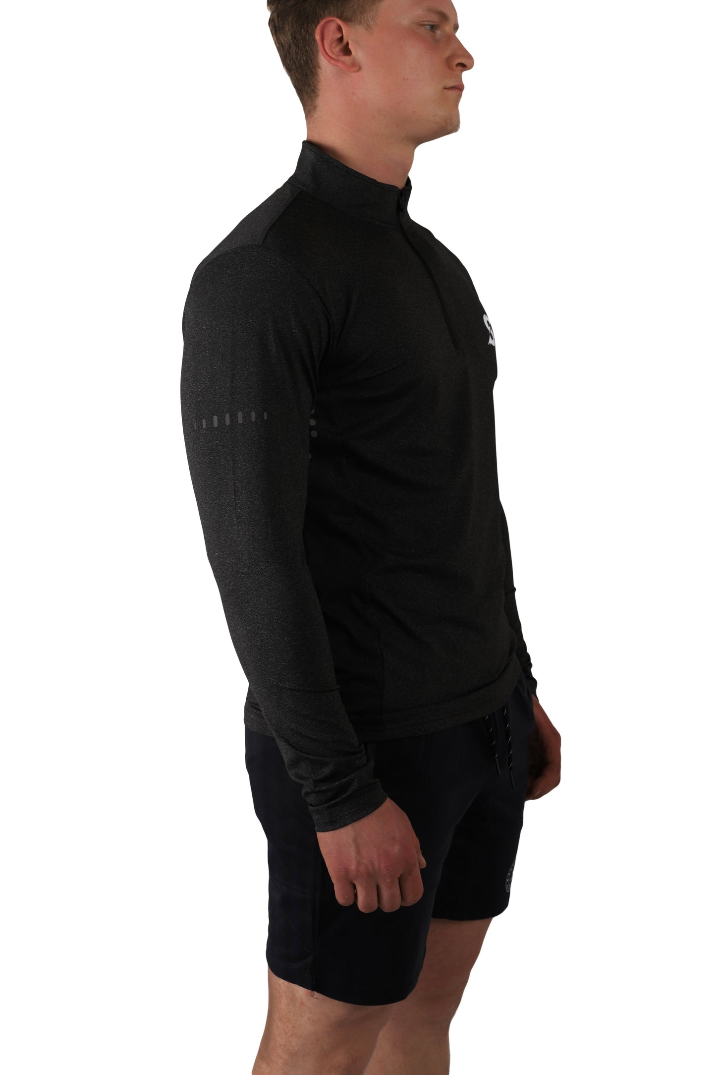 SA Black Long Sleeve 1/4 Zip