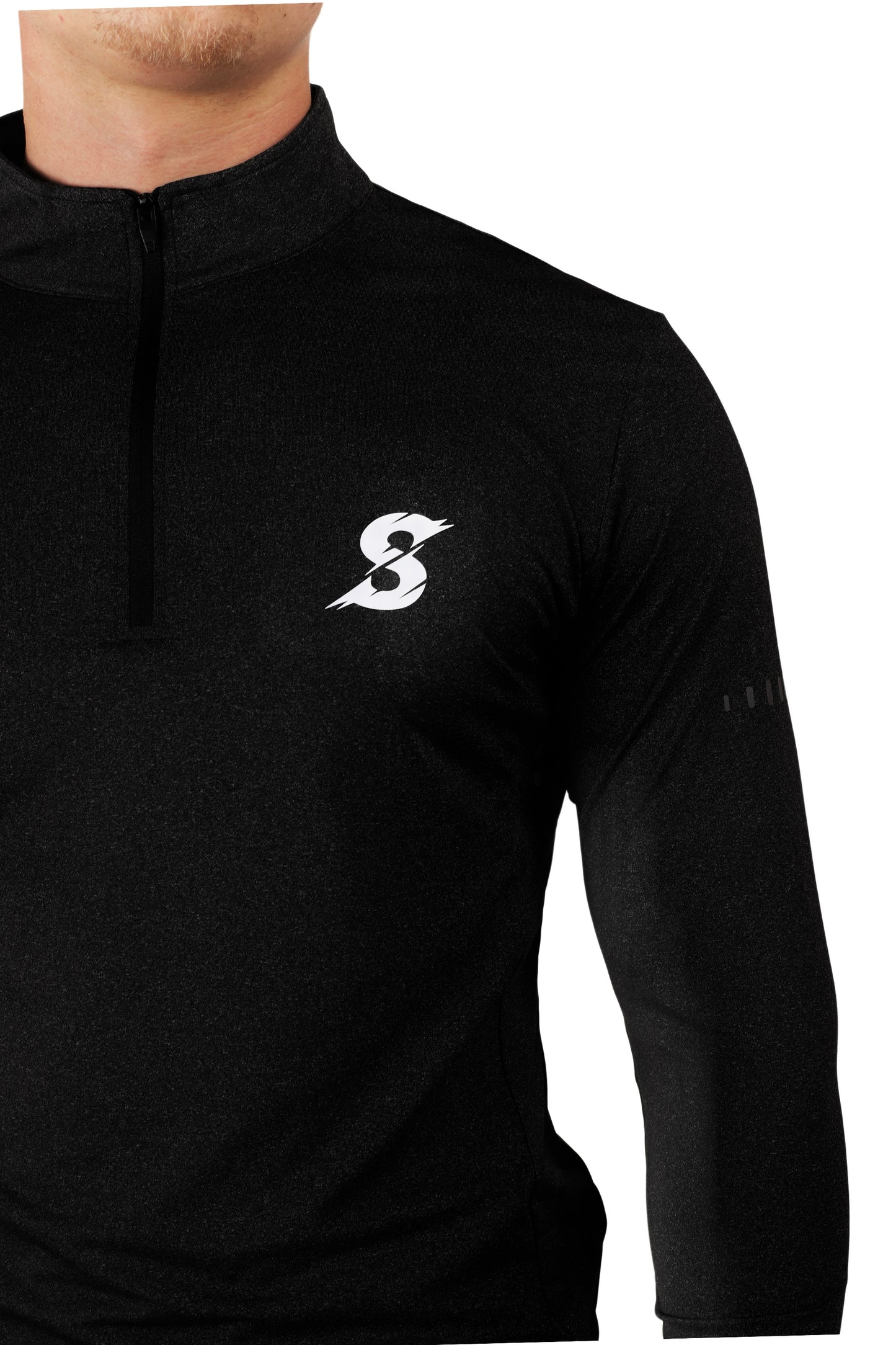 SA Black Long Sleeve 1/4 Zip