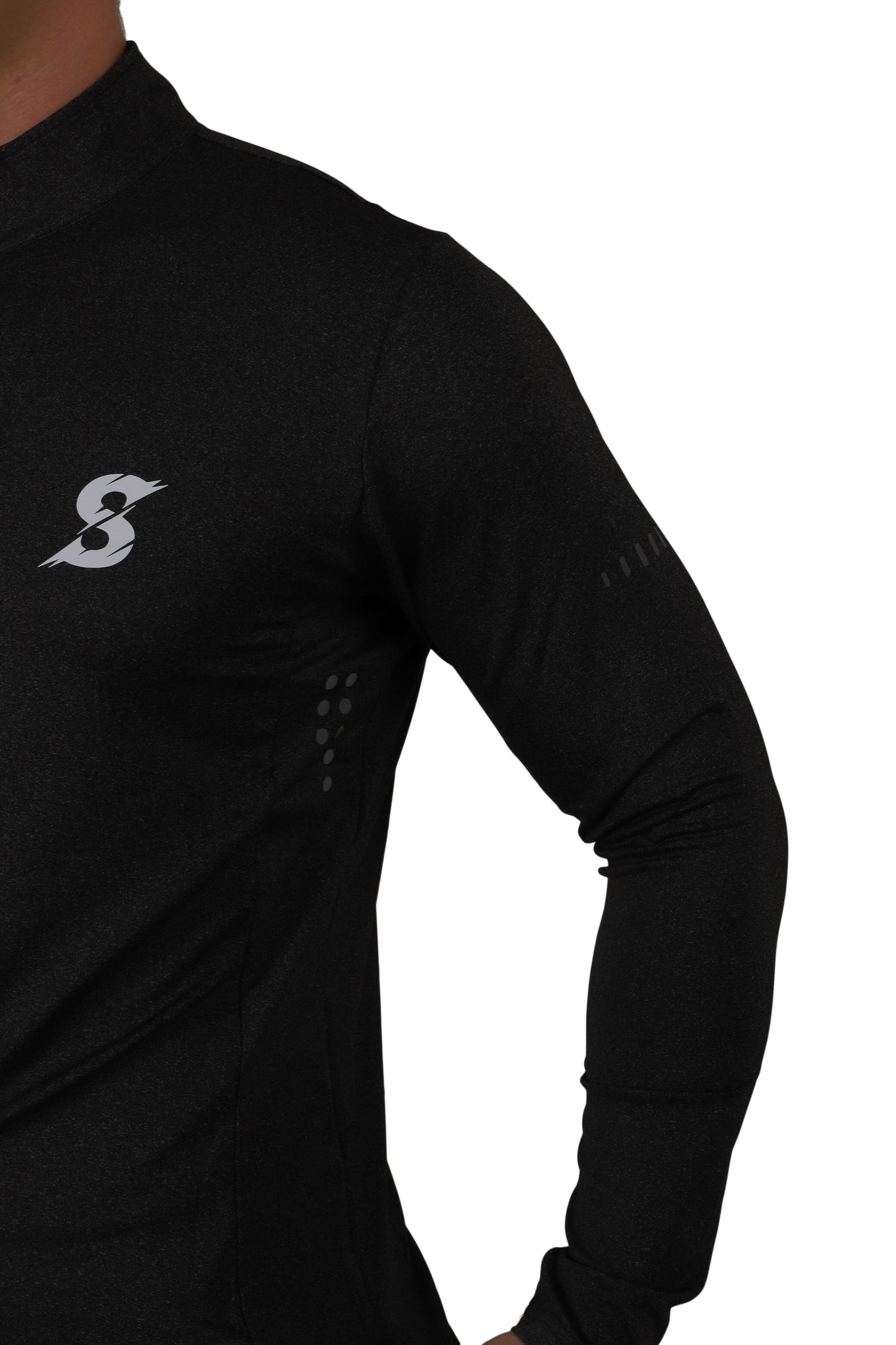 SA Black Long Sleeve 1/4 Zip