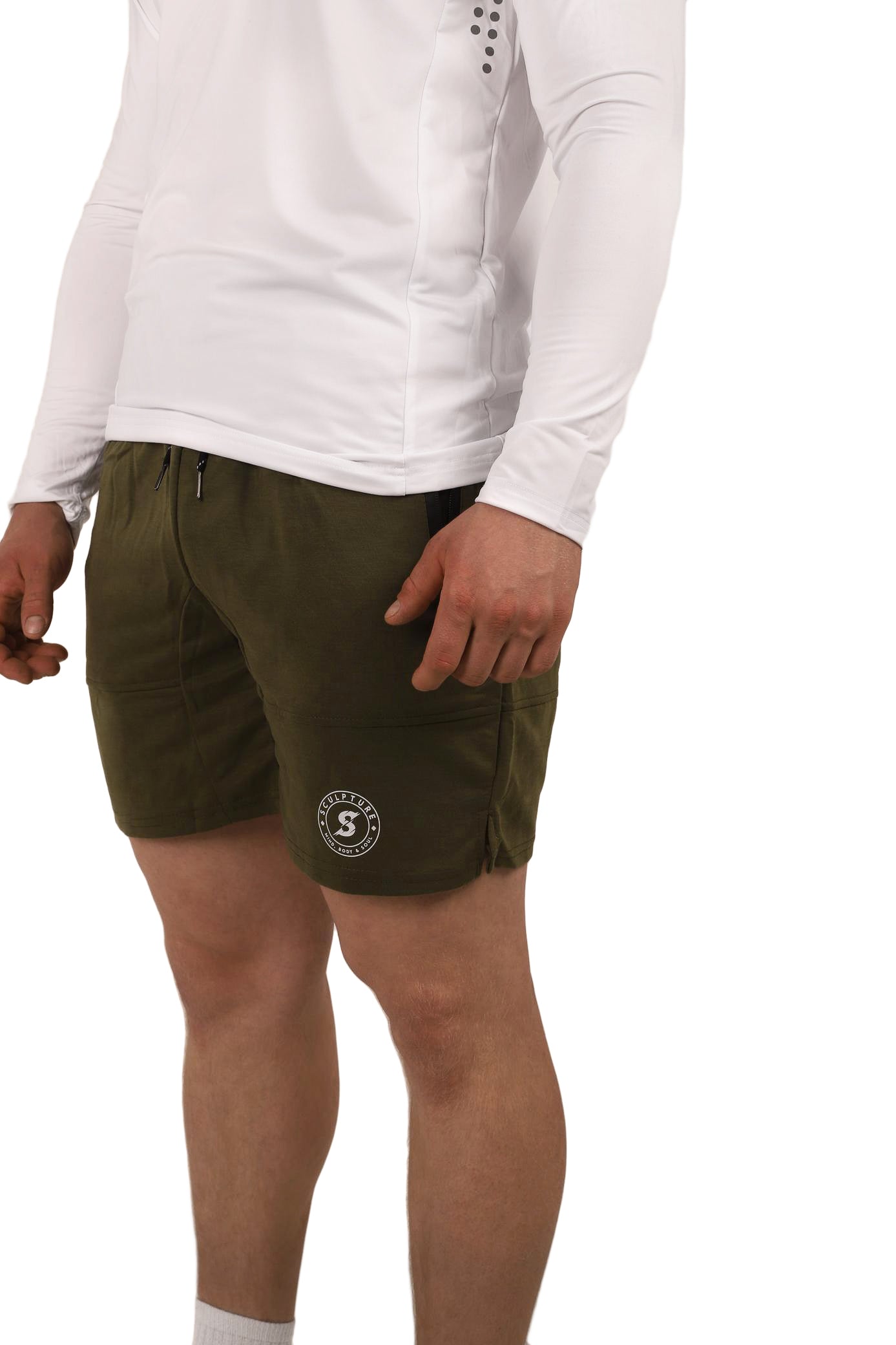 SA Lightweight khaki Training Shorts
