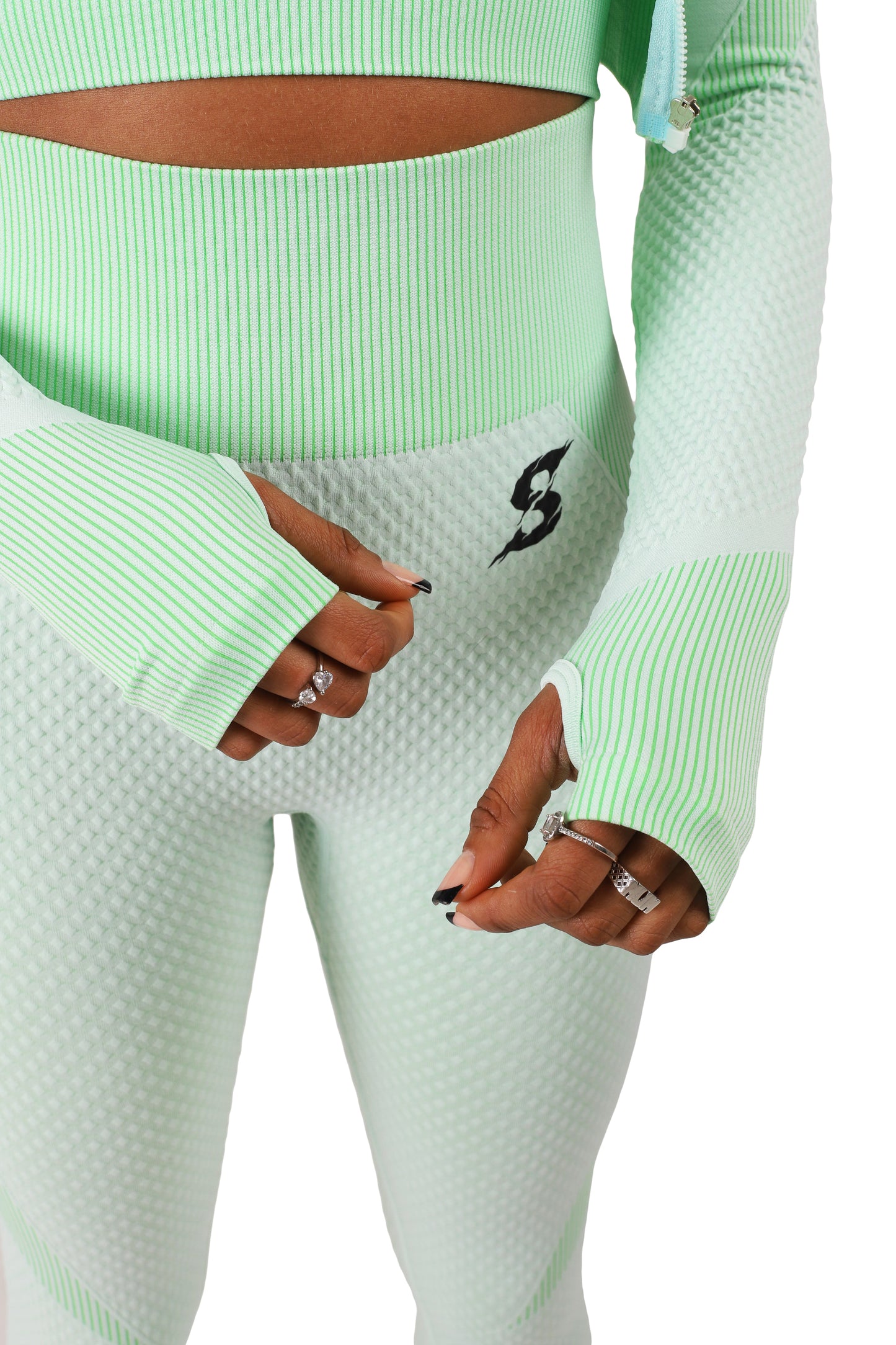 SA Freedom Long Sleeve Crop Jacket - GREEN