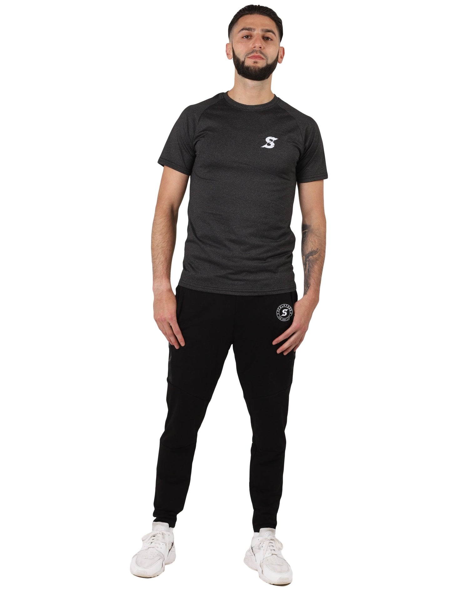 Training Gym Trousers Bottoms Men Black Active