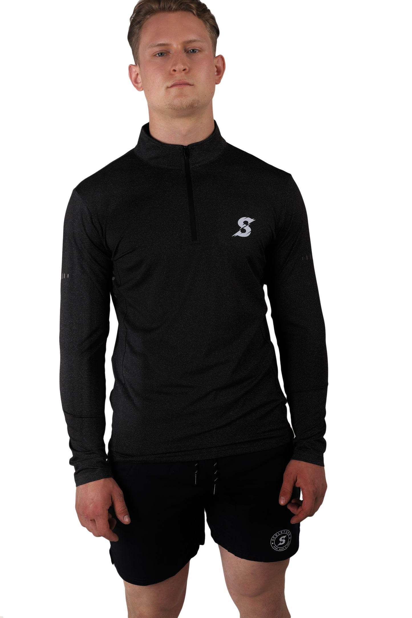 SA Black Long Sleeve 1/4 Zip