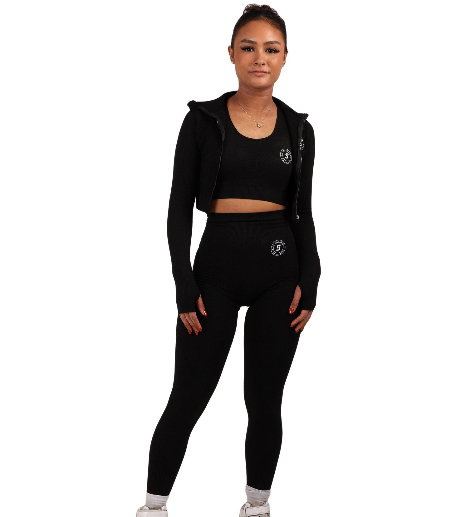 SA Freedom Long Sleeve Crop Jacket - BLACK