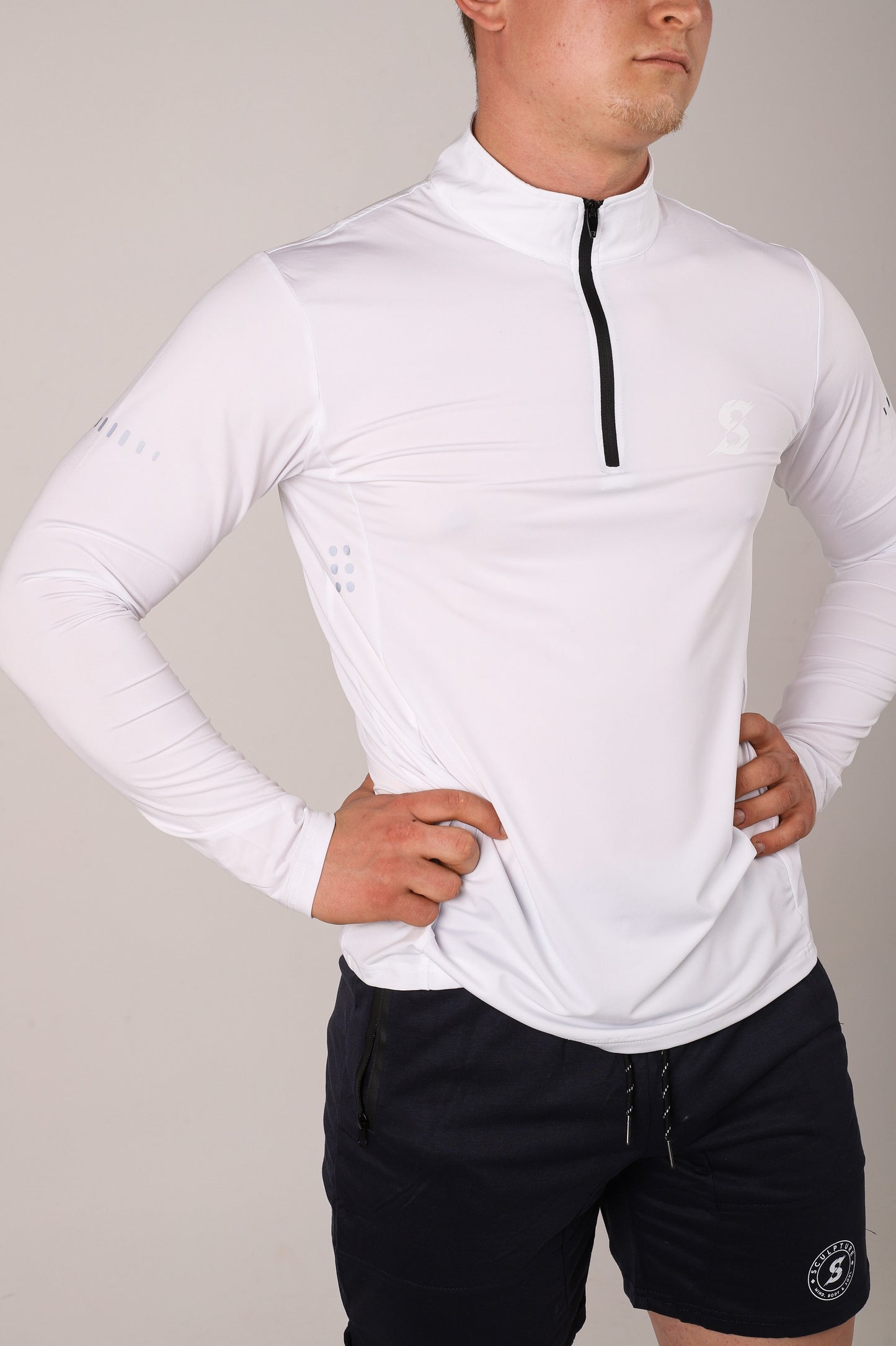 SA Black Long Sleeve 1/4 Zip