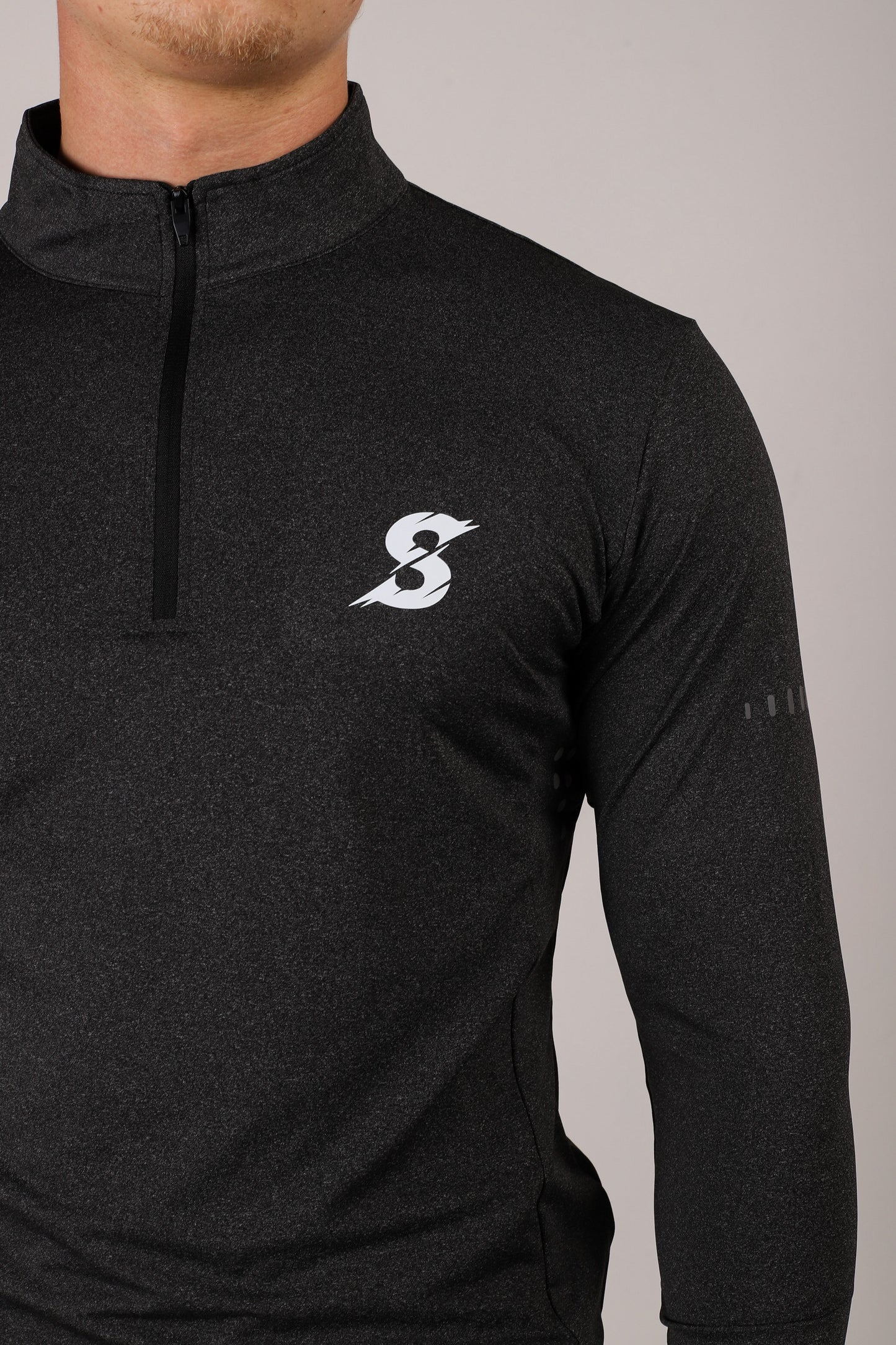 SA Black Long Sleeve 1/4 Zip