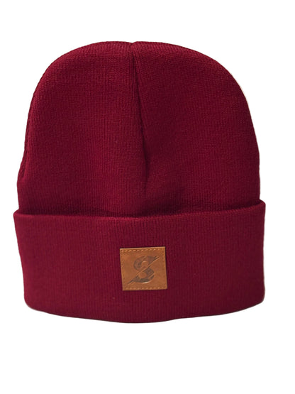 Burgundy Red Beanie Hat 100% Acylic