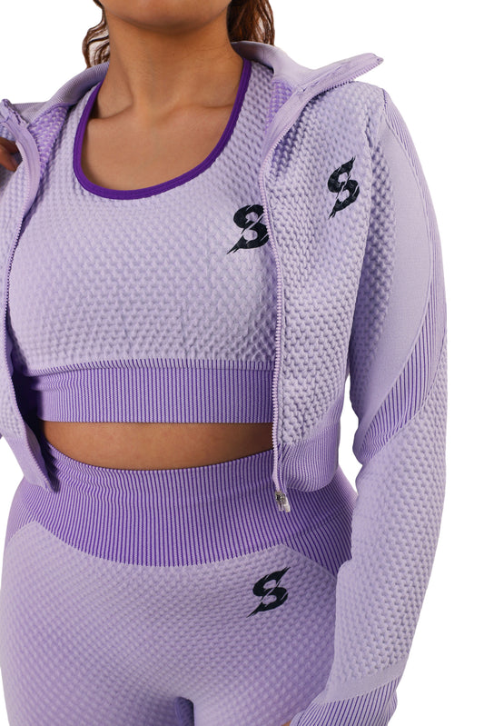 SA Freedom Long Sleeve Crop Jacket  - PURPLE