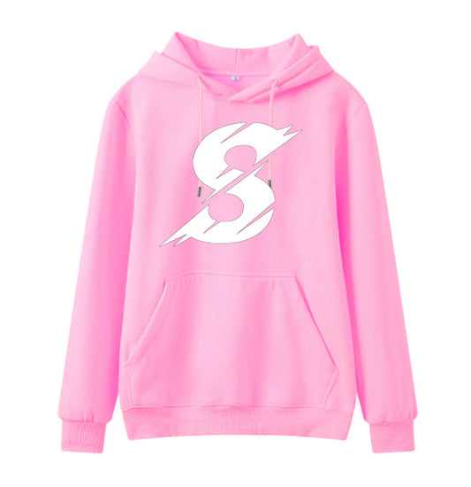 front baby pink activewear gym hoodie Sculpted-white-edition