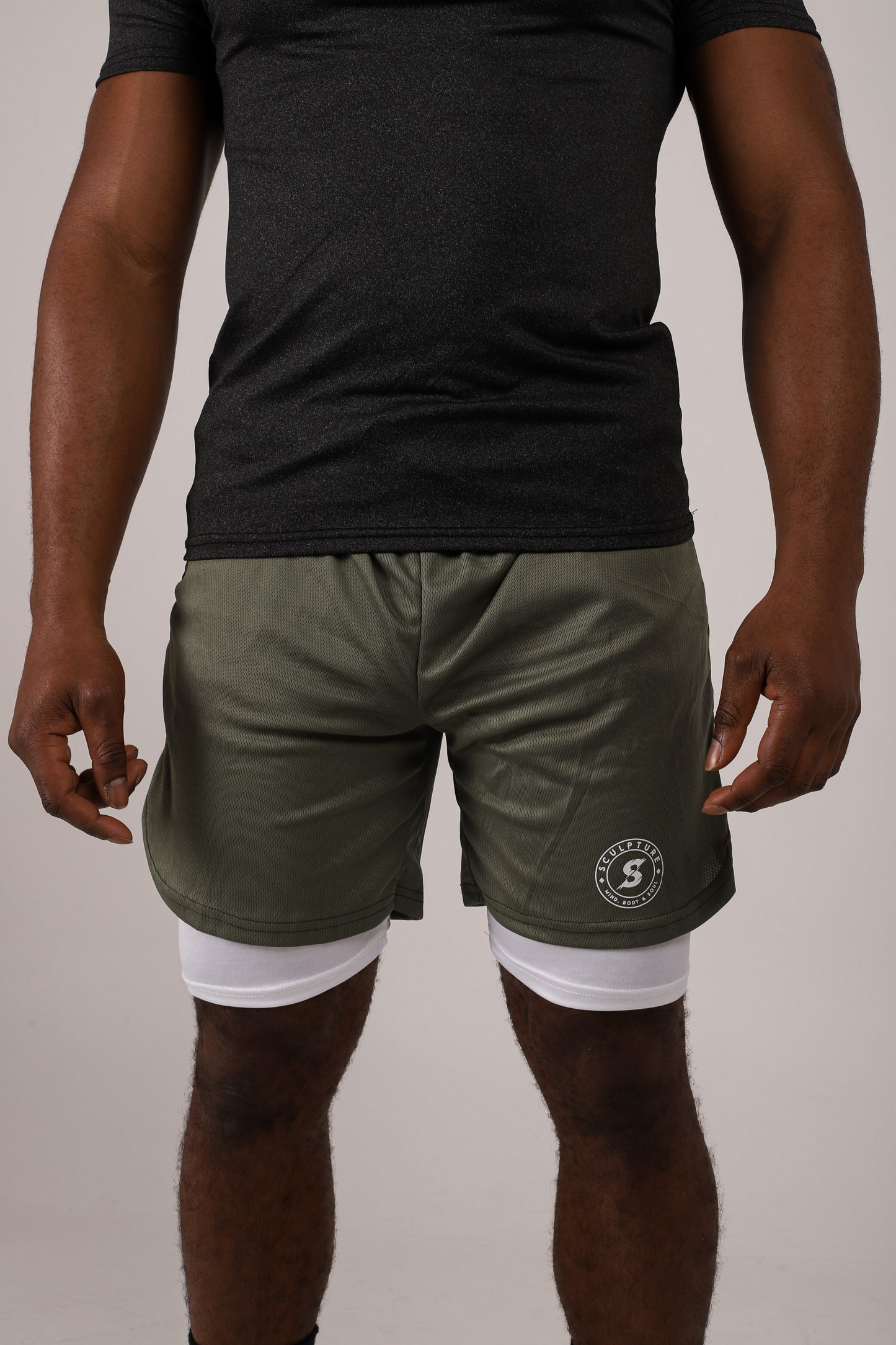 SA 2-Layer Grey Shorts